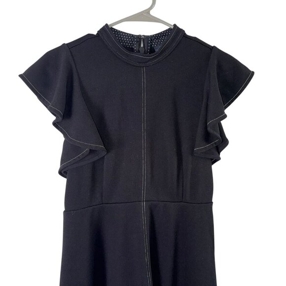 Anthropologie Maeve Black Deena A-line Mini Dress Women's Small - Picture 3 of 9